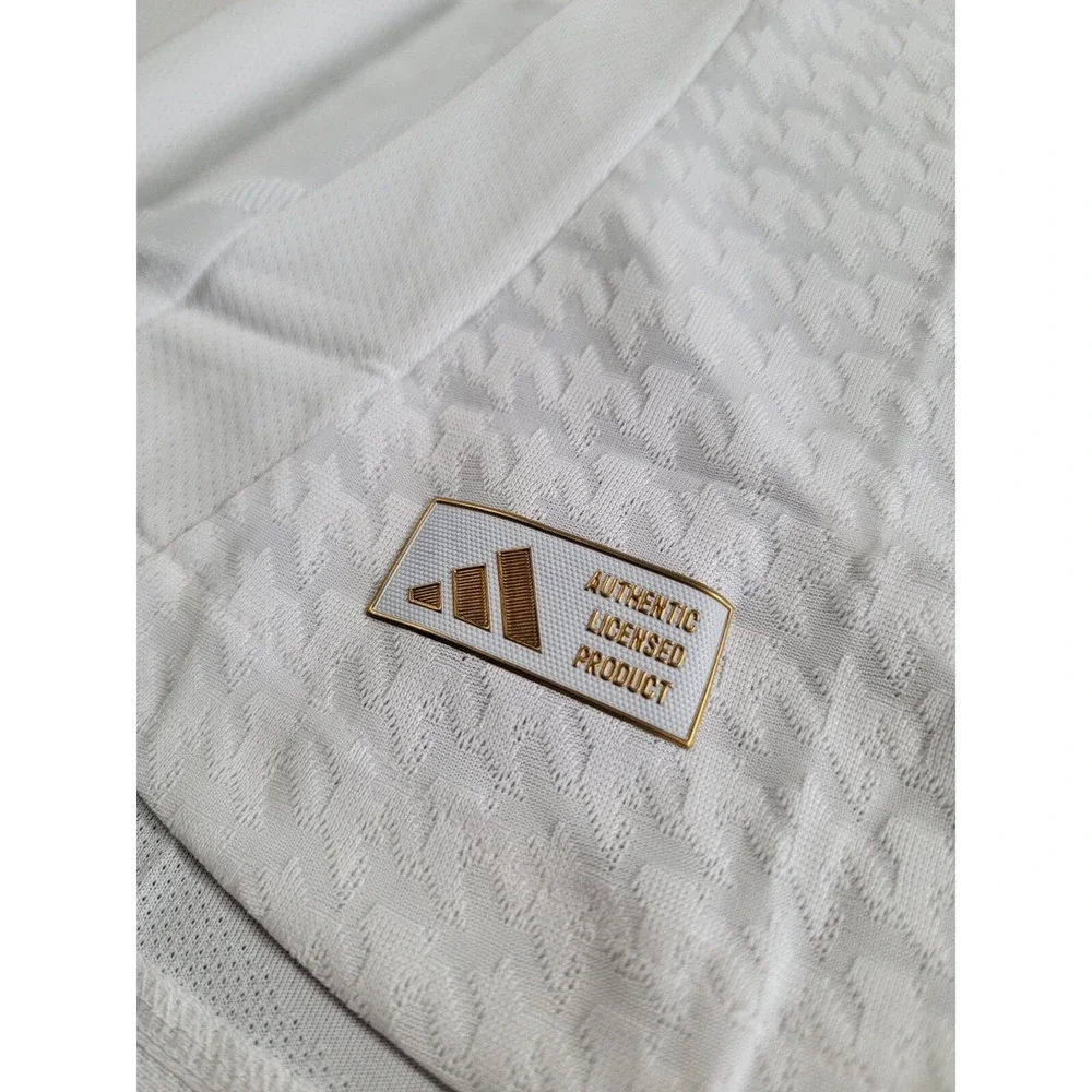 Adidas Authentic Real Madrid Home Soccer Jersey 24/25 2XL White Long Sleeve NWT